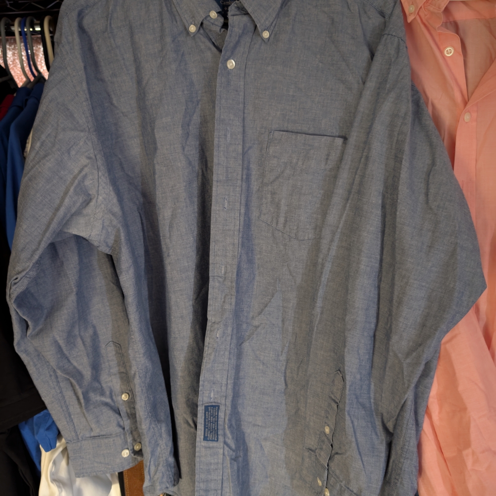 Set of 5 Casual Button Down Shirt with Woven Fabric